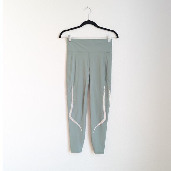 Sweaty Betty Mint Green Zero Gravity 7/8 Length Cropped Leggings, size 4-6 - Picture 1 of 8